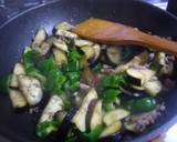 ナスとピーマンとひき肉の甘辛炒め作り方3写真