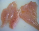 レンジで♪鶏の明太巻き作り方1写真