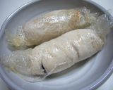 レンジで♪鶏の明太巻き作り方5写真