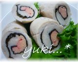 レンジで♪鶏の明太巻き作り方6写真