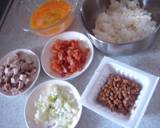 納豆キムチチャーハン作り方1写真
