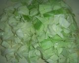 鶏茹で汁スープ（キャベツと卵）作り方3写真