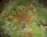 鶏茹で汁スープ（キャベツと卵）作り方7写真
