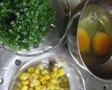 簡単に1品❤焼さけとコーンの炒り豆腐作り方1写真