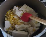 簡単に1品❤焼さけとコーンの炒り豆腐作り方2写真
