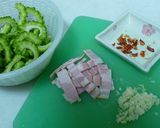 ゴーヤＤＥ夏パスタ作り方1写真