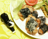 中学生の夏の宿題❀鶏肉の✿海苔巻き揚げ❀作り方4写真