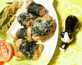 中学生の夏の宿題❀鶏肉の✿海苔巻き揚げ❀作り方6写真
