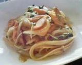 ランチに♡サーモンのわさび醤油パスタ作り方5写真