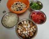 野菜たっぷり♡肉なし厚揚げドライカレー♡作り方1写真