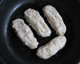 鶏ひき肉とれんこんの梅じそ焼きつくね作り方2写真