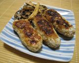鶏ひき肉とれんこんの梅じそ焼きつくね作り方4写真