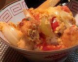 残り物レシピ！唐揚げ卵丼✨作り方8写真