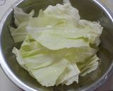 豚肉と茄子とキャベツの味ポン炒め作り方1写真