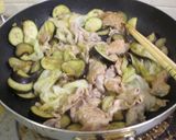 豚肉と茄子とキャベツの味ポン炒め作り方6写真