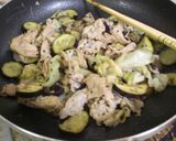 豚肉と茄子とキャベツの味ポン炒め作り方7写真