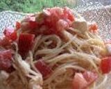 トマトとモッツァレラチーズの冷たいパスタ作り方4写真