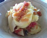 青梗菜の梅なめたけ和え作り方3写真