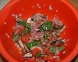 簡単♪生ハムとトマトの冷たいパスタ作り方2写真