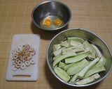 ちくわと茄子の卵とじ作り方1写真
