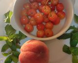 Cherry and Peach mousse作り方2写真