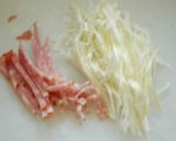 お好み焼き風くり抜きトースト♬作り方2写真