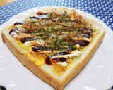 お好み焼き風くり抜きトースト♬作り方7写真