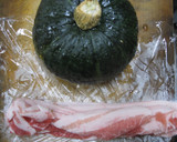 豚肉とかぼちゃのオイスター炒め作り方1写真