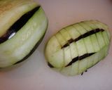 くま家の水茄子の酢味噌がけ作り方2写真
