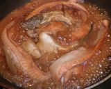 簡単!ショウガたっぷり・鮭のあら煮付作り方4写真