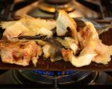 平目のアラで冷茶漬け／アラの出汁の採り方作り方3写真
