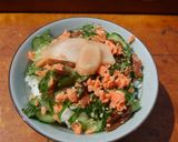 さっぱりご飯♪鮭フレークと大葉の丼作り方4写真