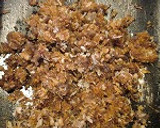 挽肉とパン粉の甘辛炒め　フライ風作り方4写真