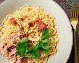 桜とツナの冷製パスタ🌸作り方3写真