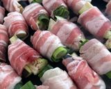 豚バラ肉でなすと白ネギの肉巻き作り方4写真