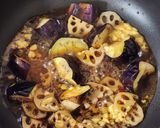 ご飯進みすぎる~なすとれんこんの甘ピリ辛マヨ炒め作り方4写真