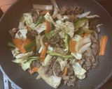 スーパーの味付き肉で肉野菜炒め作り方4写真