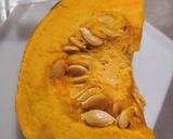 かぼちゃ(こだわり)のレンジ蒸し作り方1写真