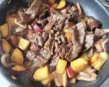 牛肉と秋野菜の醤油炒め🐮🍠🍄‍🟫作り方13写真