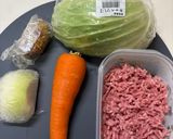【簡単夕食】合挽肉と野菜の味噌マヨネーズ炒め作り方1写真