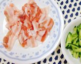 豚肉・キムチ入り100%豆乳素麺作り方1写真