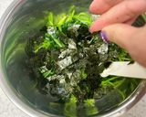 湯通し三つ葉と焼き海苔のナムル作り方6写真