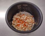 乾物で具沢山!舞茸と鶏肉の炊き込みご飯作り方3写真