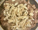 甘辛　牛薄切りと舞茸の炒め作り方4写真