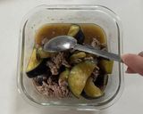レンジで簡単！ご飯泥棒ナスの中華そぼろ煮作り方7写真