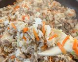 豚肉のシャキシャキ焼き飯作り方1写真