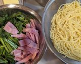 ほうれん草とベーコンの和風パスタ作り方2写真