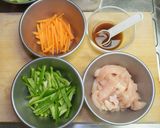 鶏胸肉の青椒肉絲っぽい炒めもの作り方2写真