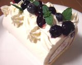 ブルーベリーのロールケーキ作り方16写真
