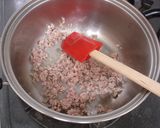 キャベツとひき肉のコーンスープ作り方2写真